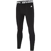 DEVOROPA Boys Leggings Youth Compression Pants Sports Tights Basketball Football Baseball Soccer Baselayer Slim/Regular/Husky