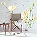 Kaimao Beautiful Lily Flower Wall Stickers Art Decal Murals Removable Wallpapers for Home Decoration