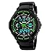 Takyae Kids Watch Sport Multi Function 30M Waterproof LED Alarm Stopwatch Digital Child Wristwatch for Boy Girl S- Green