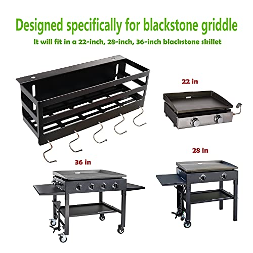 Griddle Caddy Designed for Blackstone 28 inch & 36 inch Space Saving