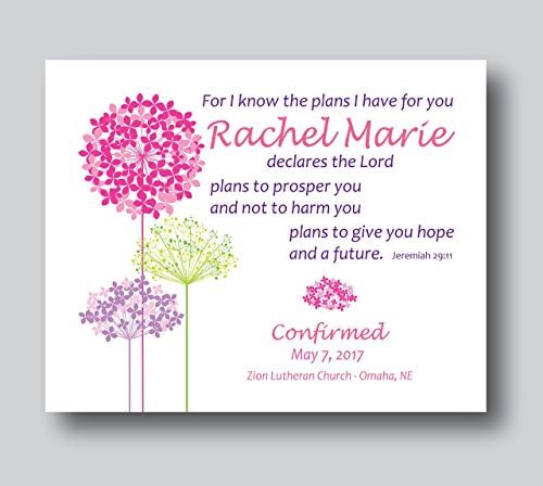 Personalized Communion Gifts For Girls, Confirmation Personalized Confirmation Gifts Girls, 8x10 or 11x14 Print Only, First Communion Gifts For Girls