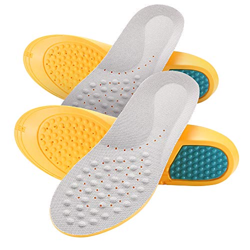 Insoles for Men & Women, Roadbox Arch Support High Performance Full-Length Shoe Inserts with Shock Cushion