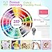Premium 222 Piece Embroidery Floss and Friendship Bracelet Thread Making Kit - Excellent for Sewing, Cross Stitch, String Craft Arts - DMC Color Card and Needles Included - Ideal Gift