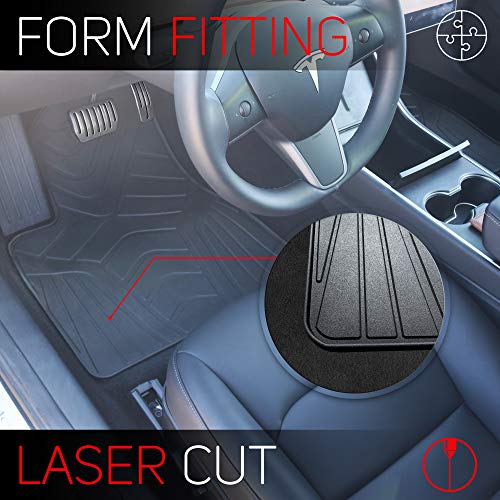 PBC Products Tesla Model 3 All Weather Floor Mats 20172022 with Cup