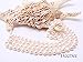 8-9mm Near Round White Cultured Freshwater Pearl Necklace Endless Long Sweater Necklace