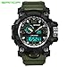 Mens Military Watch Dual Display Waterproof Sports Digital Watch Army Wristwatch Tactical Big Watch for Men