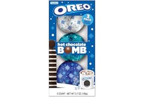FRANKFORD Oreo Hot Chocolate Bomb, Holiday Gift Set, 3 Count Stocking Stuffer, 3.7 oz