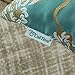 CaliTime Pack of 2 Throw Pillow Covers Cases for Couch Sofa Home Decor Vintage Floral Leaves 18 X 18 Inches Teal