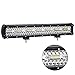 Zmoon 20 Inch LED Light Bar, Zmoon Triple Row LED Driving Lights 420W Spot Flood Combo Beam LED Pods for Truck UTV ATV Jeep Off Road Boat