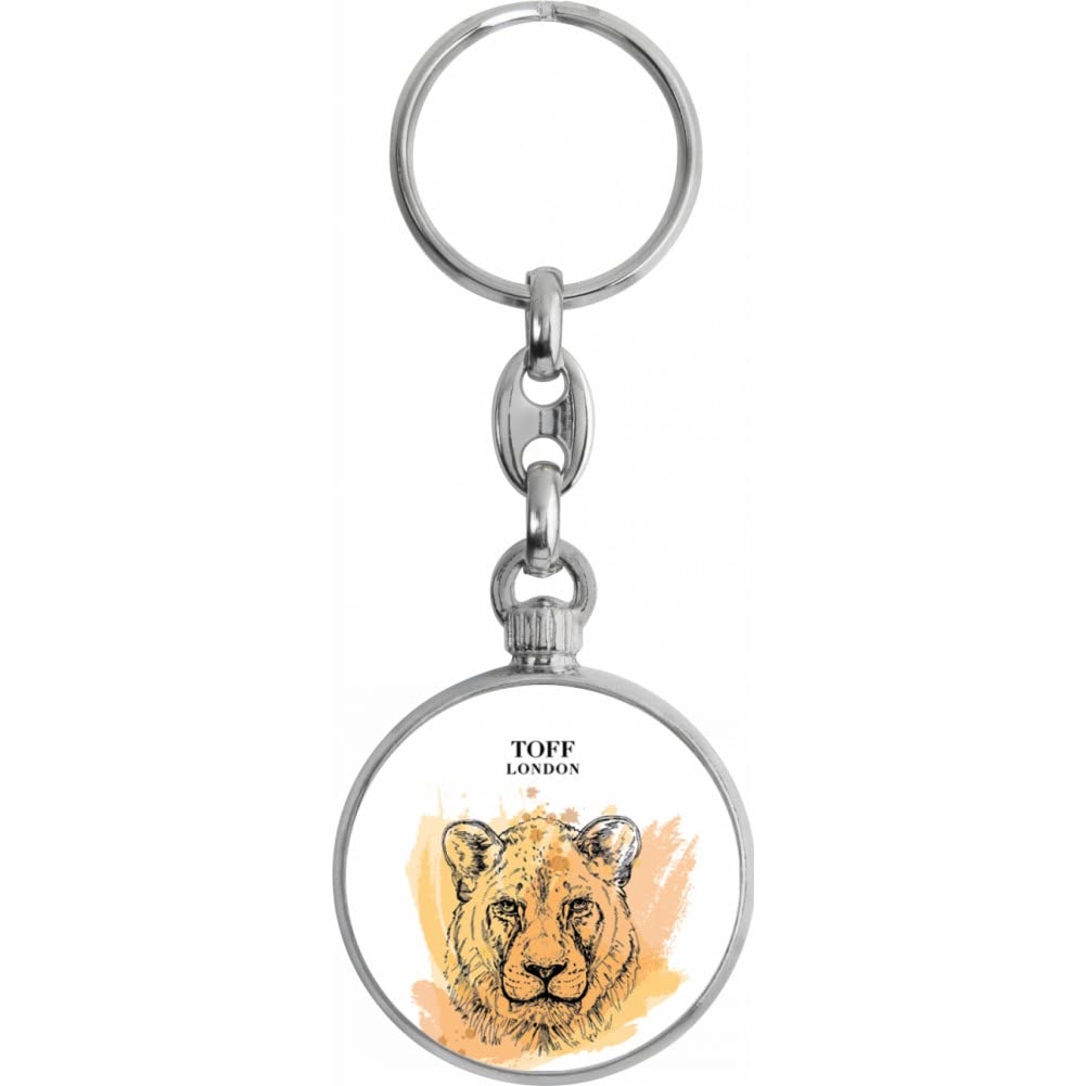 Toff London Lioness Watercolour Keyring