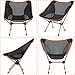 G4Free Lightweight Portable Chair Outdoor Folding Backpacking Camping Chairs for Sports Picnic Beach Hiking Fishing (Orange)