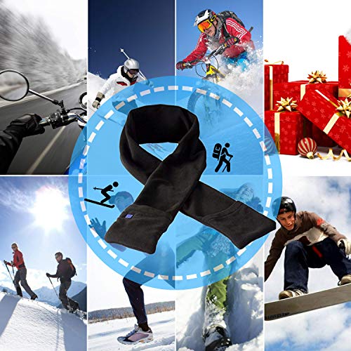 Heated Scarf with Neck Heat Pad Electric Battery Operated Heated Neck