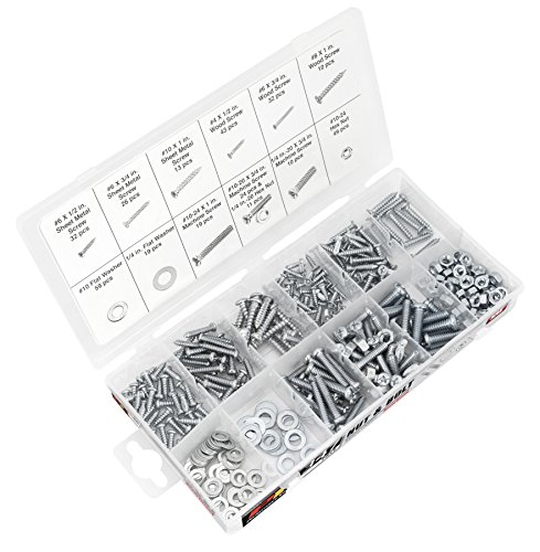 Performance Tool W5221 347pc SAE Nuts & Bolts Assortment With Case