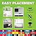 Mohu Leaf Metro Indoor TV Antenna, 25-Mile Range, UHF/VHF Multi-directional, Paper-Thin Design, 10 ft. Detachable Coaxial Cable, Reversible, 4K-Ready HDTV, MH-110633, white