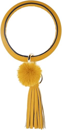 Amazon Co Jp Modmhb タッセル ブレスレット レディース バングル 腕輪 キーホルダー レディース アクセサリー 人気 贈り物 Kイエロー ジュエリー