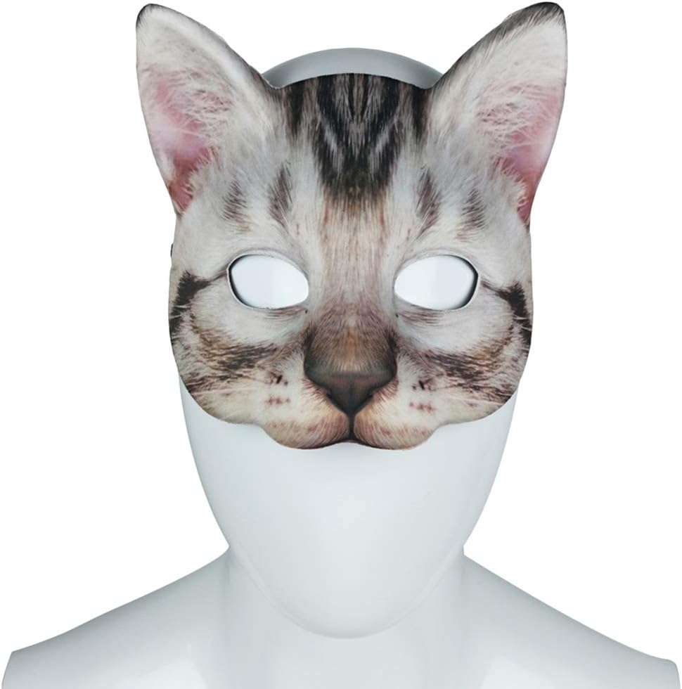 Amazon Kesyoo 猫マスクハロウィン動物コスプレマスクアメリカンショートヘア猫マスク Kesyoo フェイスパック 通販