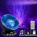 KBAYBO Remote Control Ocean Wave Projector 12 LED &7 Colors Night Light Projector with Built-in Mini Music Player for Living Room and Bedroom (Black)