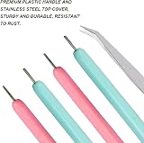 Lmyzcbzl Paper Quilling Tools Set 6 Pcs Flower Rolling Slotted Needle Pen DIY view 8