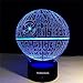 Terrosol 3D Illusion Platform Star Wars Night Lighting, Touch Botton 7 Color Change Decor LED Lamp +Gift Keychain Eiffel Tower Included