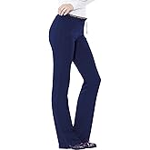 HeartSoul Scrub Pants for Women Low Rise Flare Medical Pant with Drawstring 360 Stretch Moisture Wicking & 4 Pockets 20110