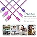 Micro USB Cable, Pofesun 3-Pack 10ft High Speed Nylon Braided Android Charging Cables Compatible for Galaxy J8 J7/S7 S6 Edge/Note5, Sony, Motorola, HTC, LG Android Tablets and More-Pink,Purple,Rose