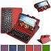 Mama Mouth Bluetooth Keyboard case--Coustom Design Slim Stand PU Leather Case Cover With Romovable Bluetooth Keyboard For 8" Verizon Ellipsis 8 4G LTE / Ellipsis Kids QTAQZ3KID Tablet,Red