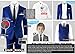 Black n Bianco Signature Boys' Slim Fit Suit Complete Outfit (14, Blue)