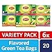 Lipton Flavored Green Tea Bags, Variety Pack 6 Pack 20 ct