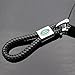 For Land Rover Logo Emblem Key Chain Key Ring Metal Alloy BV Style Leather Gift Decoration Accessories (Black)