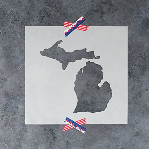 Michigan State Stencil Template - Reusable Stencil with Multiple Sizes Available