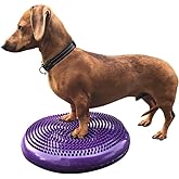 DEZAL Dog Balance Disc Cushion 14" - With 2 Exercises and Pump - Dog rehab Exercise Strength Endurance Conditioning Fitness F