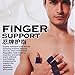 uxcell 10PCS Sport Finger Sleeves Protectors, Elastic Thumb Brace Compression Covers for Relieving Pain, Breathable Finger Splints Protect Finger, Black