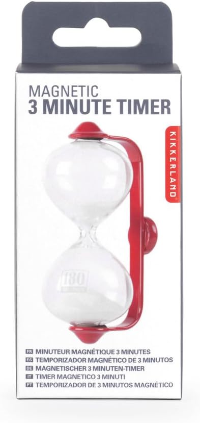 Kikkerland Magnetic 3 Minute Timer Red Amazon Ca Home Kitchen
