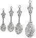 Ganz 4-Piece Set, Fleur De Lis Measuring Spoon, One Size, silver