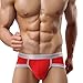 HP95(TM)Men's Bikini Underwear, Ultra-thin Breathable Soft Sexy Underpants Briefs (L, Red)