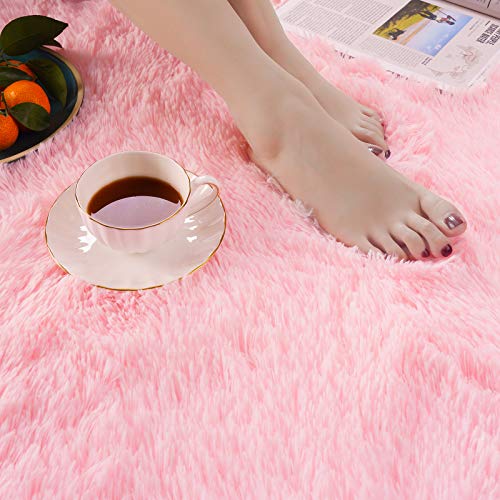 Pacapet-Fluffy-Area-Rugs-Pink-Shag-Rug-for-Girls-Bedroom-Plush-Furry-Rugs-for-Living-Room-Fuzzy-Carpet-for-Kids-Room-Nursery-Home-Decor-4-x-59-Feet