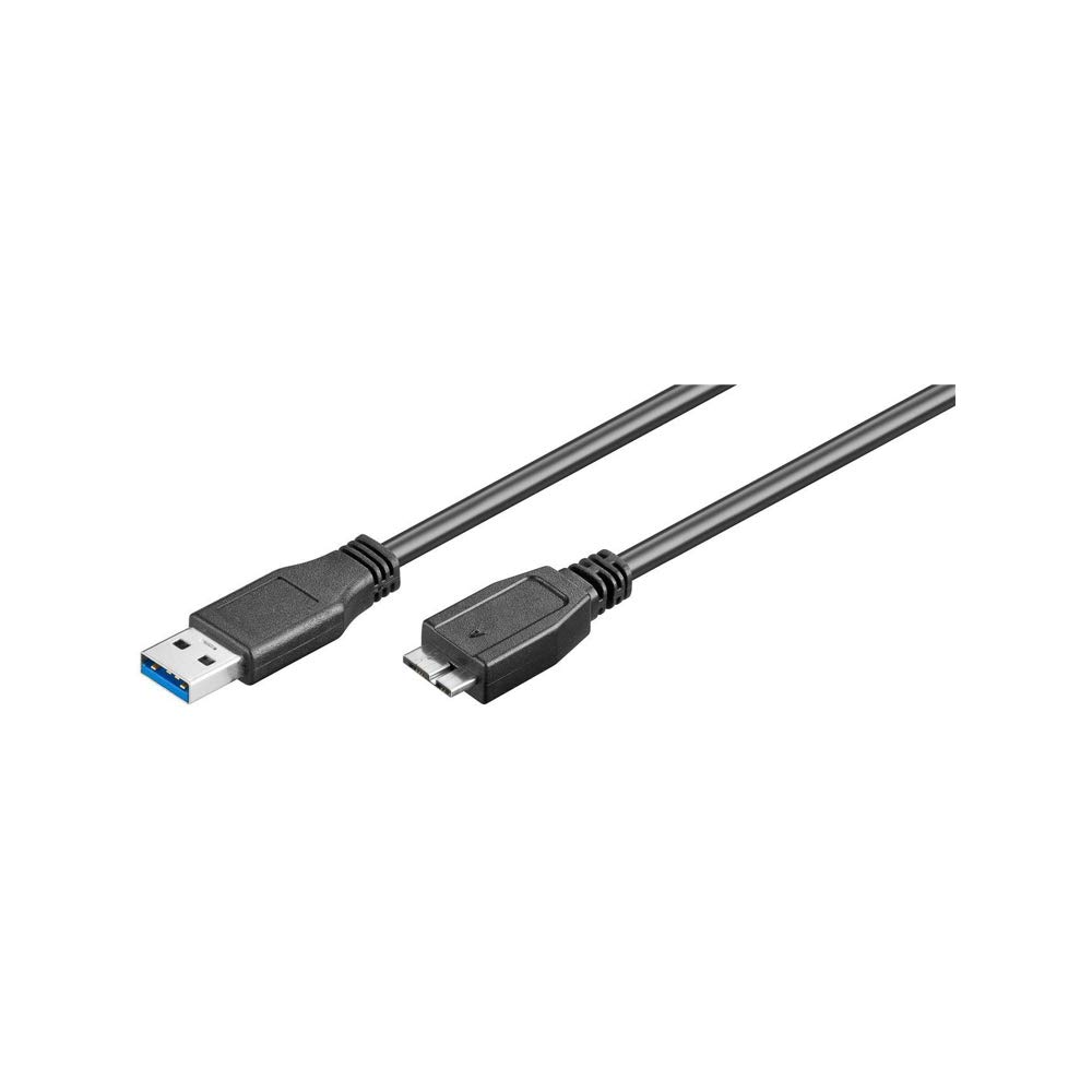 Goobay 95027 USB 3.0 Super Speed Cable, Black, 3m Length