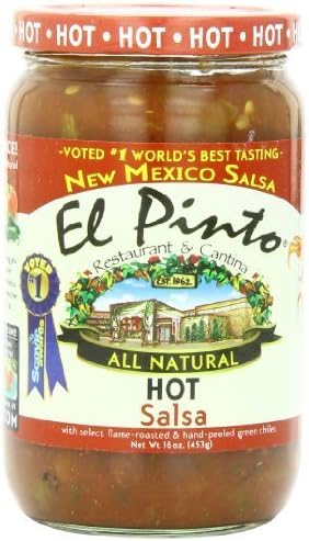 El Pinto Hot Salsa, 16 Ounce (Pack of 6) by El Pinto
