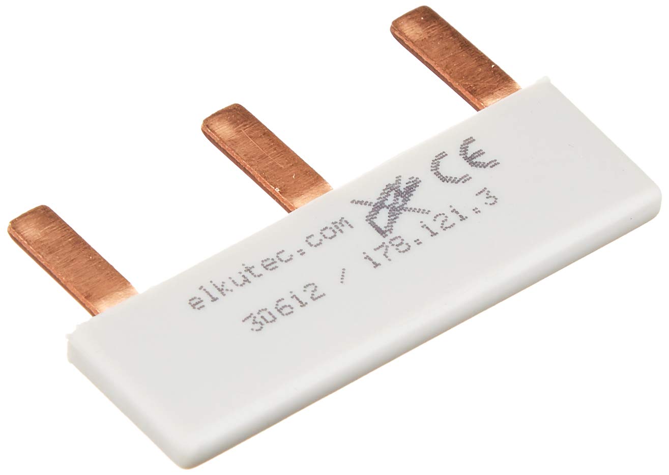 1-Phase pin Rail Closed, 3 modules, Straight