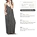 Exlura Women Casual Boho Strappy Polk Dot Ethnic Prints Maxi Dress Black X-Large