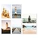 BEST PAPER GREETINGS 40-Count Beach Postcards - 4 x 6 in 250gsm Glossy Cardstock, Beige, Brown & Orange - 20 Assorted Nautical Seaside Designs - USPS Ready