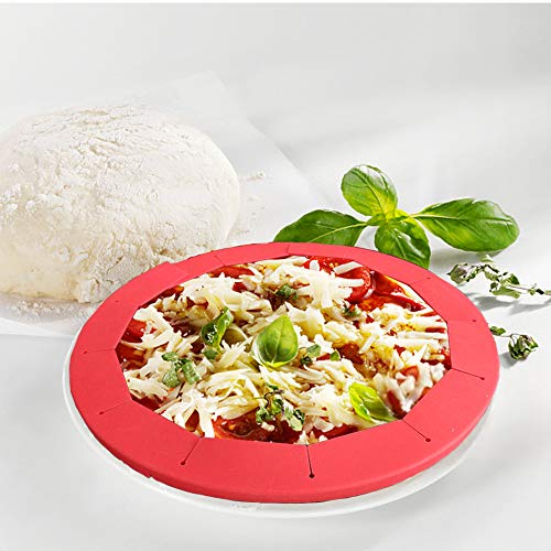 Silicone Pie Crust Protector,Adjustable Pie Shield- Pie Crust Protector Shield Kitchen Tool for Baking Pie Fit 8 Inch to 11 Inch Diameter Pies Protector Shield (4Pcs,Red) - Thumbnail 6