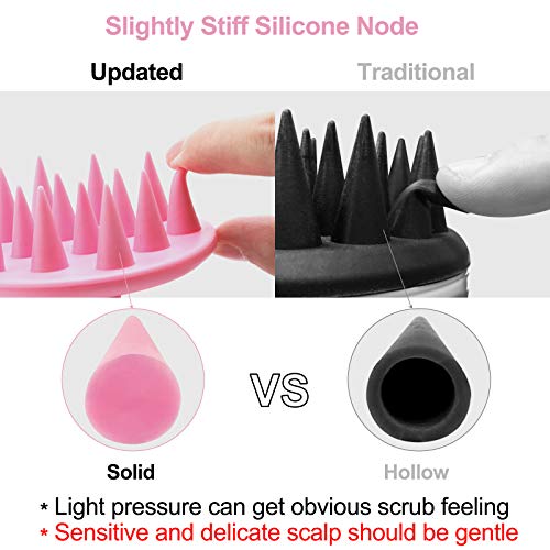 FReatech Updated Hair Scalp Massager Shampoo Brush, Integrated Silicone