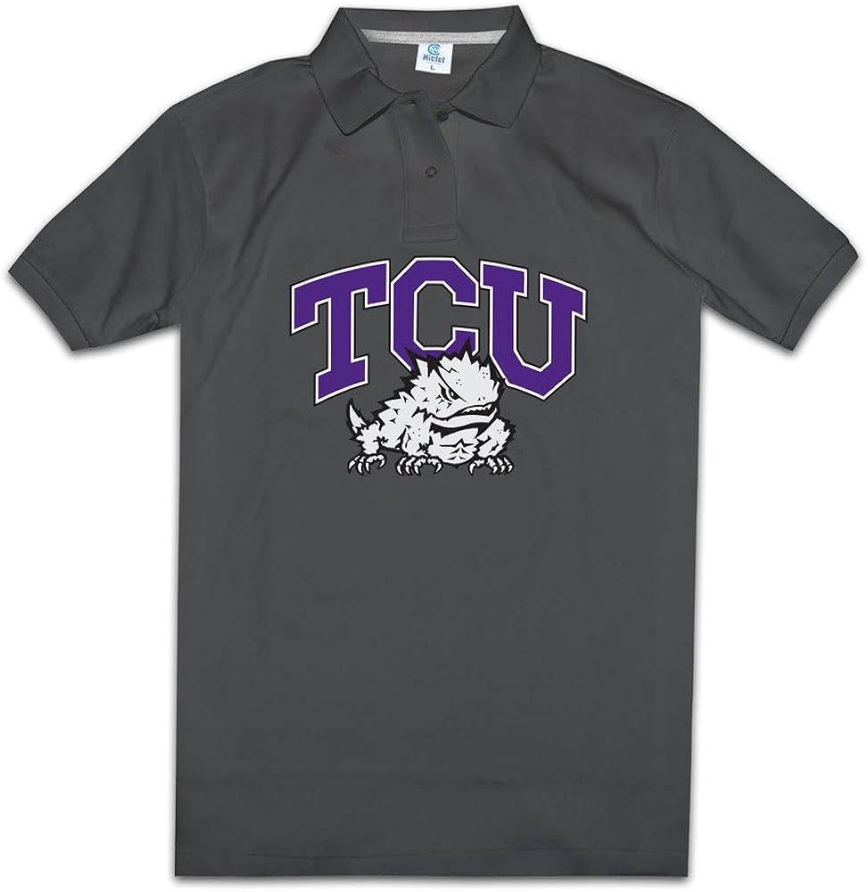 SARHT Men's TCU Horned Frogs Polo Shirt Black