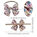 NCMAMA Baby Girls Hair Bows Headbands Floral Stretch Nylon Bands For Toddler Kids Hair Bands Pack Of 3 (Xhmjq002)