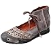 Mordenmiss Women's Summer Lace Up Handmade Genuine Leather Sandal Coffee 39