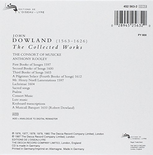 Dowland - The Collected Works / The Consort of Musicke, Rooley