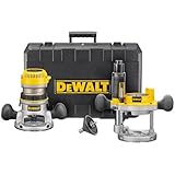 DEWALT DW616PK 1-3/4 Horsepower Fixed Base Plunge Router Combo Kit