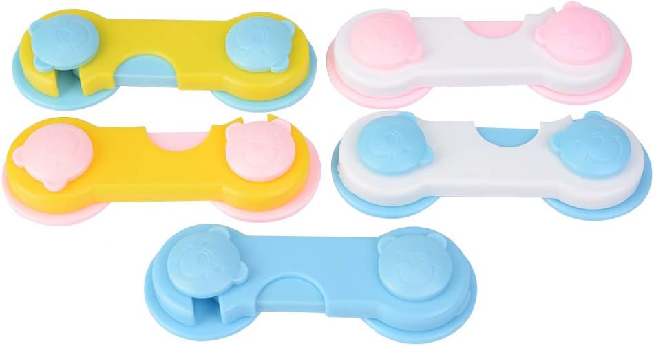 5pcs Cerraduras de seguridad para niños Cerraduras de seguridad Sin