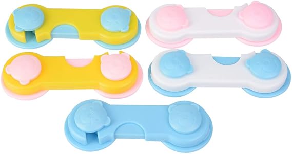 5pcs Cerraduras de seguridad para niños Cerraduras de seguridad Sin